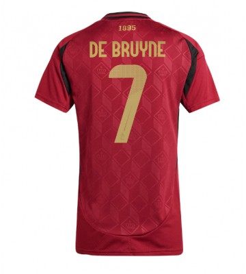 Bélgica Kevin De Bruyne #7 Primera Equipación Mujer Eurocopa 2024 Manga Corta